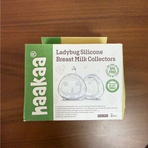 Haakaa Ladybug Silicone Breast Milk Collectors - Clear